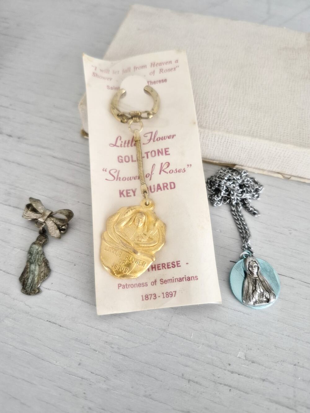 Vintage Virgin Mary Jewelry Lot